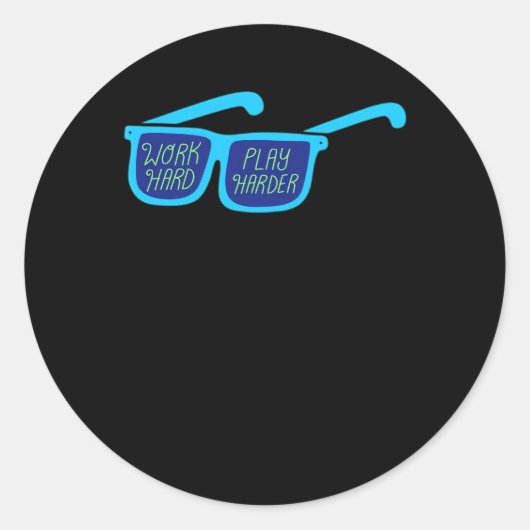 作業懸命遊その懸命労働者 ラウンドシール (正面)