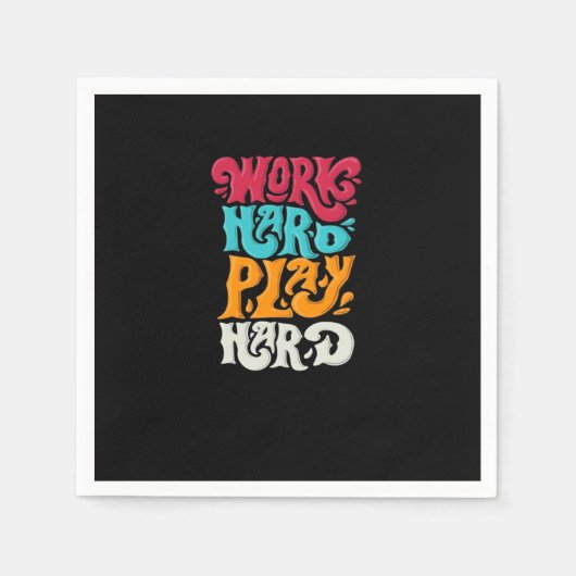 作業懸命遊その懸命動機クラシック化 スタンダードカクテルナプキン (正面)