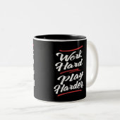 作業懸命遊の強化 ツートーンマグカップ (正面右)