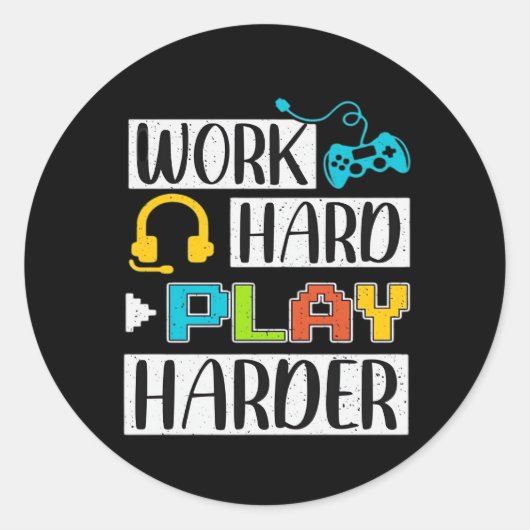 作業懸命遊ソ懸命とトレンおもしろいディング引用文 ラウンドシール (正面)