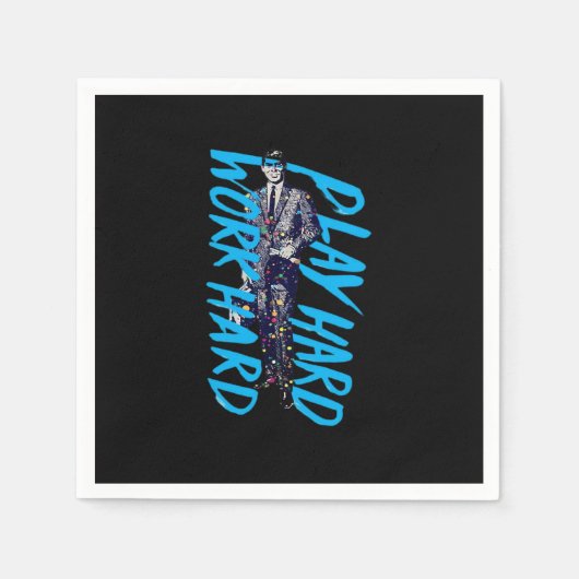 作業懸命遊ソ懸命クラシックミーム スタンダードカクテルナプキン (正面)