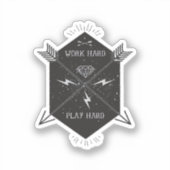 作業懸命遊ソ懸命クラシック シール (正面)