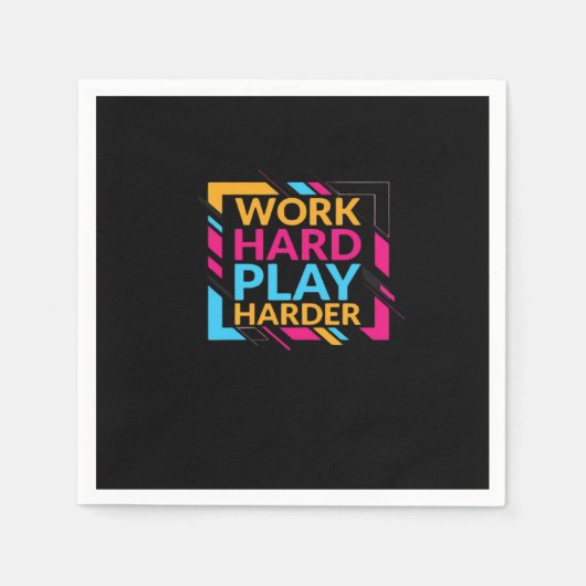 作業懸命遊ソ懸命クラシック スタンダードカクテルナプキン (正面)