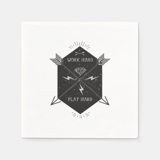 作業懸命遊ソ懸命クラシック スタンダードカクテルナプキン (正面)