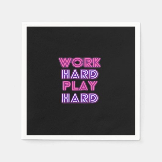 作業懸命遊ソ懸命ネオンクラシック スタンダードカクテルナプキン (正面)