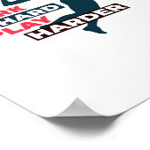 作業懸命遊ソ懸命バレーボール選手クラシック ポスター (角)