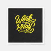 作業懸命遊ソ懸命ミーム – 労働日 スタンダードカクテルナプキン (正面)