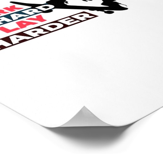 作業懸命遊ソ懸命女子スケートボーダークラシック ポスター (角)