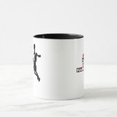 作業懸命遊ソ懸命女子バスケットボール選手Cl マグカップ (中央)