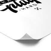 作業懸命遊ソ懸命感動的引用文クラス ポスター (角)