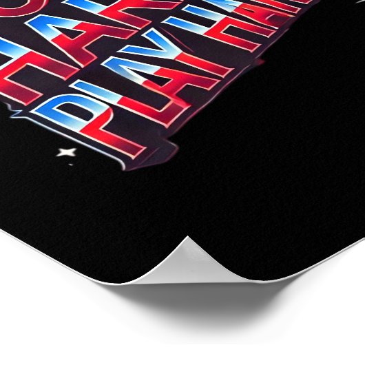 作業懸命遊ソ懸命-やる気を起こさせるタイポグラフィD ポスター (角)