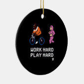 作業懸命遊ソ懸命- Cloud Nineクラシック セラミックオーナメント (右)