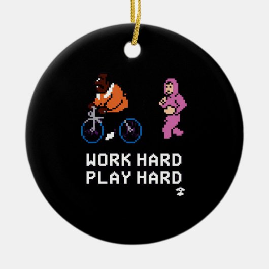 作業懸命遊ソ懸命- Cloud Nineクラシック セラミックオーナメント (正面)