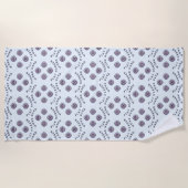 作業懸命遊ハードゲーマーボタン ビーチタオル (正面)