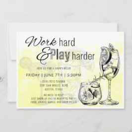 作業懸命遊ハードハッピーアワー招待状 招待状