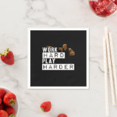 作業懸命遊懸命おもしろい スタンダードカクテルナプキン (インサイチュ)