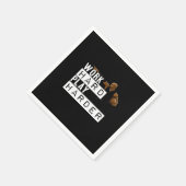 作業懸命遊懸命おもしろい スタンダードカクテルナプキン (角)