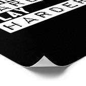 作業懸命遊懸命おもしろい ポスター (角)