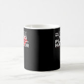 作業懸命遊懸命やる気を起こさせるゲームのハストリングC コーヒーマグカップ (中央)