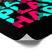 作業懸命遊懸命スカルモチベーション必須 ポスター (角)