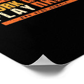 作業懸命遊懸命ニースことわざギフトアイディアオーバーサイズ ポスター (角)