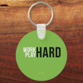 作業懸命遊懸命引用文キーチェーン キーホルダー (正面)