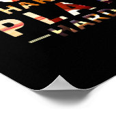 作業懸命遊懸命必須引用文 ポスター (角)