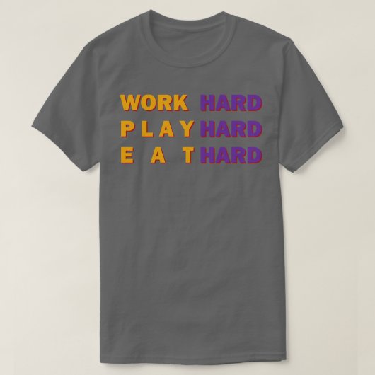 作業懸命遊懸命1 Tシャツ (デザイン正面)