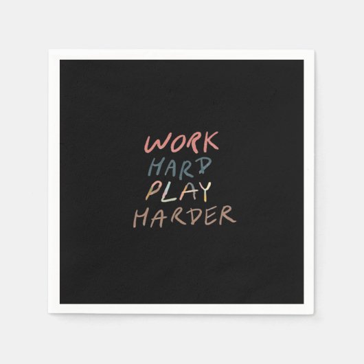 作業懸命遊、その懸命ミーム引用文 スタンダードカクテルナプキン (正面)