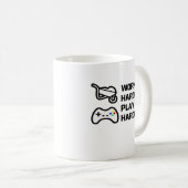 作業懸命、そ遊の懸命文のデザインクラシック コーヒーマグカップ (正面右)