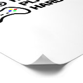 作業懸命、そ遊の懸命文のデザインクラシック ポスター (角)