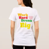 作業懸命・ドリームビッグ トライブレンドＴシャツ (裏面)
