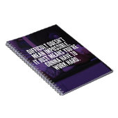 作業懸命 – 女性トレーニング やる気を起こさせる ノートブック (右側)
