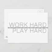 作業懸命、遊懸命 ポストカード (正面/裏面)