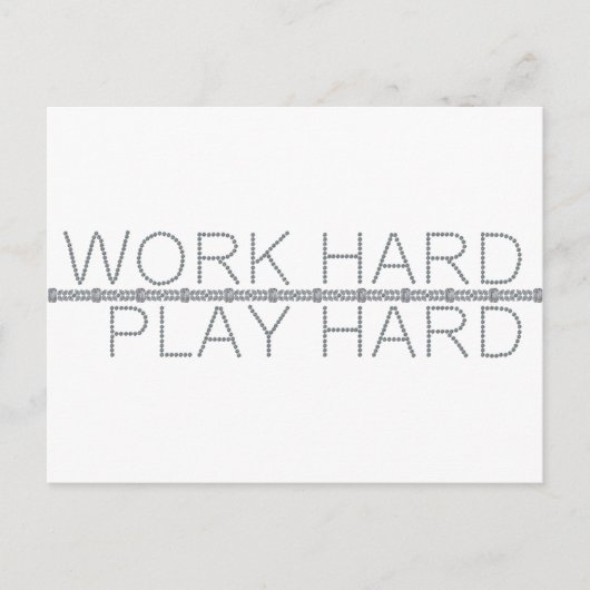 作業懸命、遊懸命 ポストカード (正面)