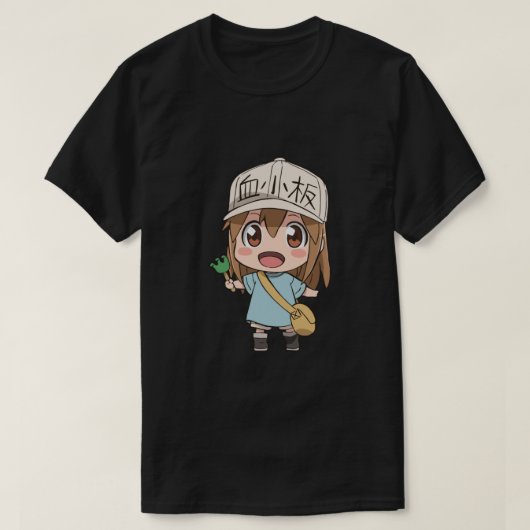 作業時の細胞 – 血小板必須 Tシャツ (デザイン正面)