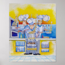 作業時もしのChe油絵