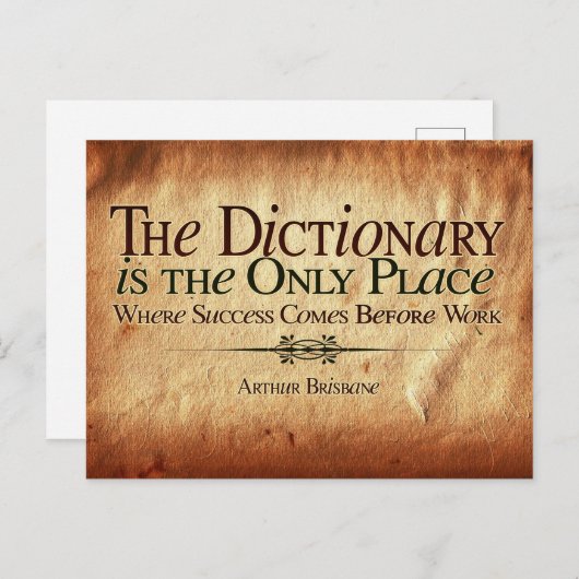 作業来前の成功 ポストカード (正面/裏面)