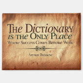 作業来前の成功 マグネット (正面)