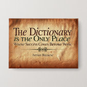 作業来前の成功 缶バッジ (正面)