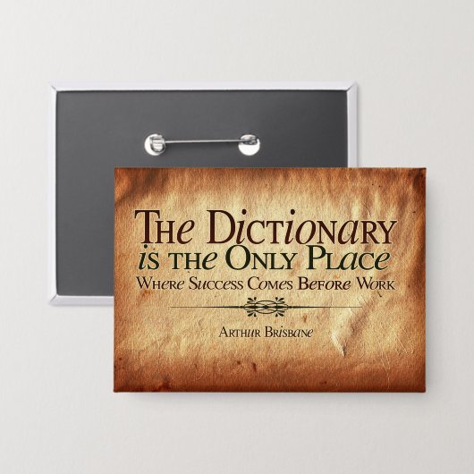 作業来前の成功 缶バッジ (正面/裏面)