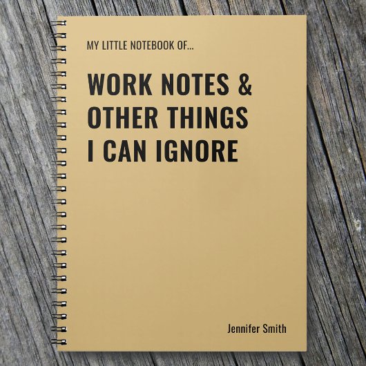 作業注記とその他の項目のおもしろい引用文 ノートブック