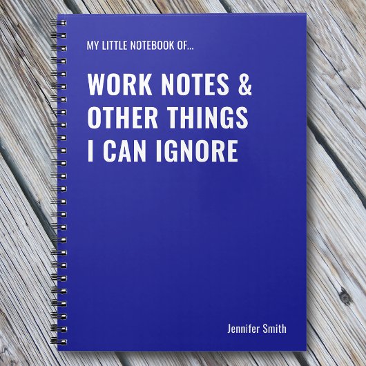 作業注記とその他の項目のおもしろい引用文 ノートブック