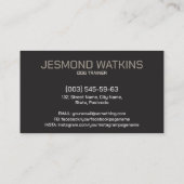 作業犬のトレーニング – GSD – マリノワ 名刺 (裏面)