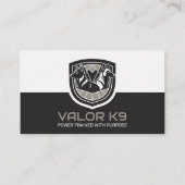 作業犬のトレーニング – GSD – マリノワ 名刺 (正面)