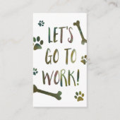 作業犬 名刺 (正面)