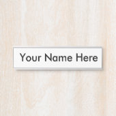 作業用のプレート名 サインプレート (正面)