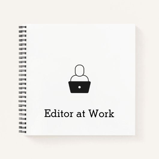 作業用ノートブックのエディタ ノートブック (正面)