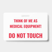 作業用医療機器 バッジ (裏面)