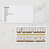 作業療法について私に尋ねて下さい 名刺 (正面/裏面)